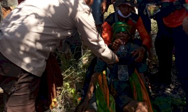 Polsek-Hahar,-Babinsa-dan-Basarnas-Evakuasi-Warga-Yang-Dilaporkan-Hilang-Saat-Mencari-Madu-di-Hutan