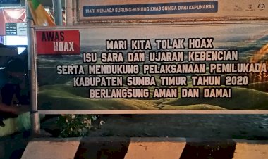 Polres-Sumba-Timur-Kampanyekan-Anti-Hoax-dan-Ujaran-Kebencian-Lewat-Spanduk-Himbauan