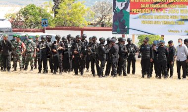 TNI-Polri-Laksanakan-Apel-Gelar-Pasukan-dan-Geladi-Bersih-Pengamanan-Kunjungan-Presiden