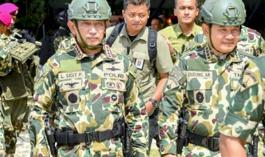 Kapolri-Disematkan-Jadi-Warga-Kehormatan-Marinir,-Sinergitas-TNI-Polri-Makin-Kokoh
