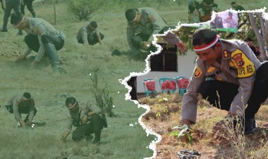 Polri-Lestarikan-Negeri,-Polres-Sumba-Timur-Tanam-1.000-Pohon