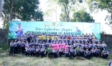 Cetak-Rekor-Tanam-21-Juta-Pohon,-Polri-Raih-Dua-Penghargaan-dari-MURI