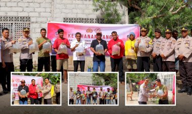Dukung-Ketahanan-Pangan,-Polres-Sumba-Timur-Bagi-Bibit-Ikan-Nila-Dan-Bibit-Sayur-Jelang-Hari-Bhayangkara-Ke-78.