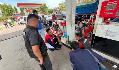 Satreskrim-Polres-Sumba-Timur-Awasi-Ketepatan-Takaran-dan-Kualitas-BBM-di-SPBU