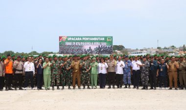 Pejabat-Polres-Sumba-Timur-Turut-Menyambut-Yonif-TP-876/PALATANA