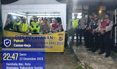 Operasi-Lilin-Turangga-2025-Berjalan-Aman,-Polres-Sumba-Timur-Aktif-Patroli-Kota