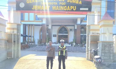 Pengamanan-Terpadu,-Polres-Sumba-Timur-Kawal-Perayaan-Jumat-Agung
