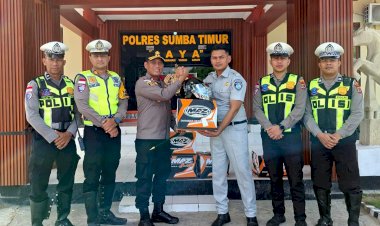 Jasa-Raharja-Waingapu-Apresiasi-Kinerja-Satlantas-Polres-Sumba-Timur-Tekan-Laka-Lantas