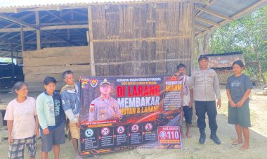 Polsek-Paberiwai-Polres-Sumba-Timur-Gencarkan-Sosialisasi-Pencegahan-Karhutla-di-Kananggar