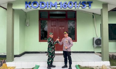 Perkuat-Sinergi-TNI-Polri,-Kapolres-Sumba-Timur-Silaturahmi-ke-Kodim-1601/Sumba-Timur
