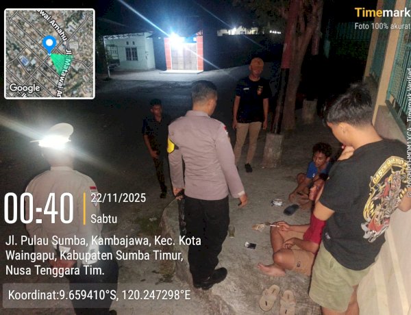 Patroli Malam Polres Sumba Timur Ditingkatkan, Fokuskan Pengamanan di Titik Rawan