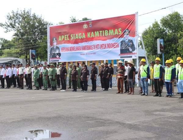 Polres Sumba Timur Gelar Apel Siaga Kamtibmas, Perkuat Sinergitas dan Komitmen Jaga Stabilitas Daerah