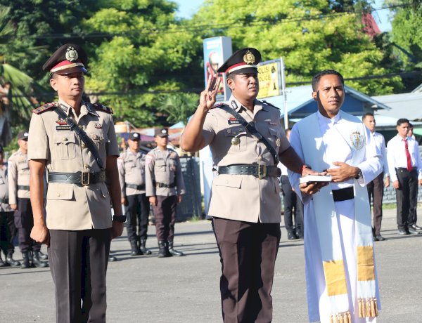 Dipimpin Kapolres, Jabatan Kasat Intelkam Polres Sumba Timur Resmi Diserahterimakan