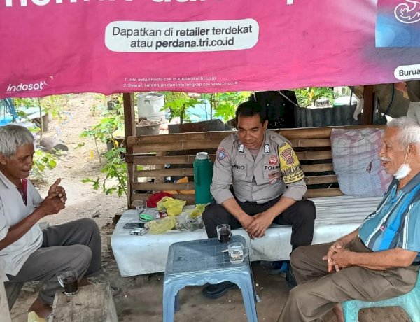 Bhabinkamtibmas Kambajawa Sambangi Tokoh Masyarakat, Perkuat Sinergi Jaga Kamtibmas