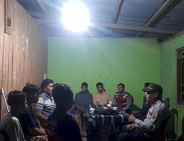 Polsek Matawai La Pawu Intensifkan Patroli Dialogis, Warga Diimbau Hentikan Tambang Emas Ilegal