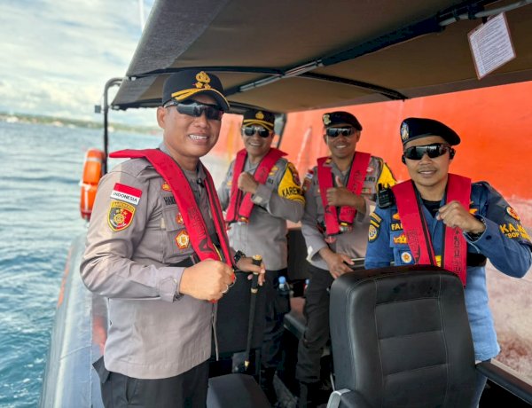 Sinergitas Pengawasan Pelabuhan Waingapu dan Kawasan Perairan Melalui Patroli Bersama Polres Sumba Timur dan KSOP Waingapu