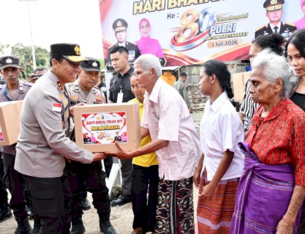 Kapolda NTT Tebar Kepedulian di Takari, Rumah Harapan Jadi Kado HUT ke-80 Bhayangkara untuk Warga