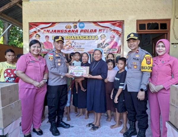 Hari Bhayangkara ke-80, Polres Sumba Timur Kunjungi Purnawirawan, Warakawuri dan Panti Asuhan