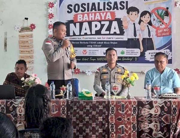 Bentengi Pelajar dari Bahaya Narkoba, Polsek Pandawai Edukasi Siswa SMP Negeri 1 Pandawai