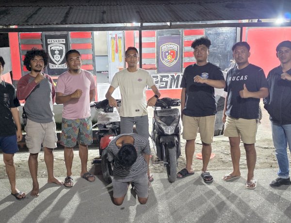 Sempat Melarikan Diri, A.U. Terduga Pelaku Curanmor Berhasil Diamankan di Kanatang