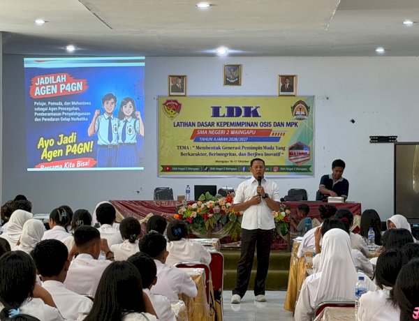 Cegah Penyalahgunaan Narkoba Sejak Dini, Polres Sumba Timur Edukasi 67 Pengurus OSIS SMAN 2 Waingapu