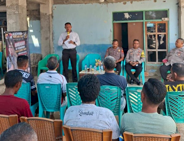 Kasat Resnarkoba Polres Sumba Timur Ajak Warga Kampung Bugis Jadi Agen P4GN