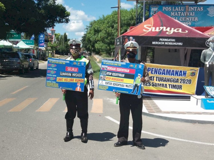 Operasi Ketupat 2020 Satlantas Polres Sumba Timur Fokuskan Sosialisasi Larangan Mudik