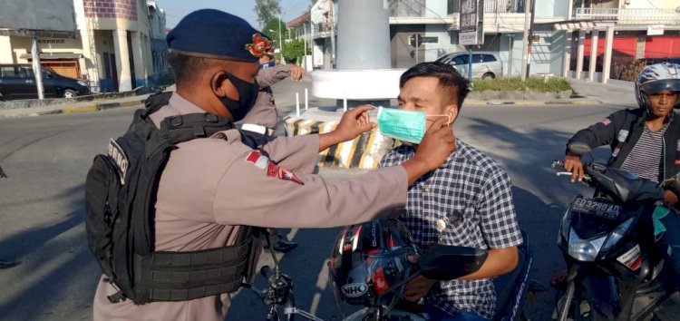 Tim Gabungan Gugus Tugas Covid 19 Sumba Timur, Lakukan Penertiban Pengunaan Masker