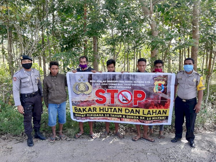 Polres Sumba Timur Gencar Sosialisasi Karhutla