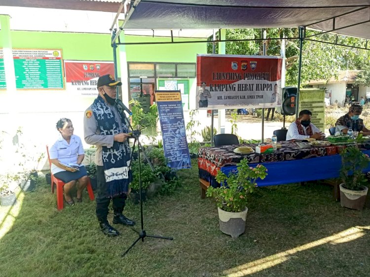 Kapolres Sumba Timur : Kampung Hebat Happa Lambanapu Bisa Jadi File Project di Kabupaten Sumba Timur