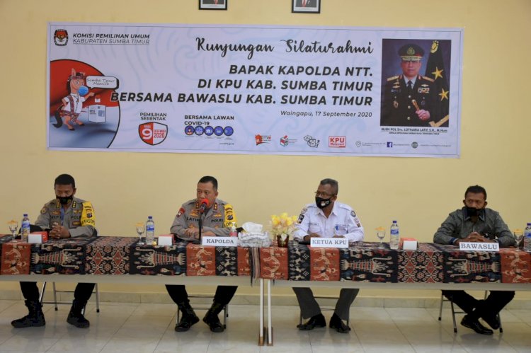 Kapolda NTT Kunjungi KPUD Sumba Timur, Pantau Kesiapan Pilkada 2020