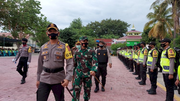 Pilkada 2020, Polres Sumba Timur Gelar Apel Pergeseran Pasukan