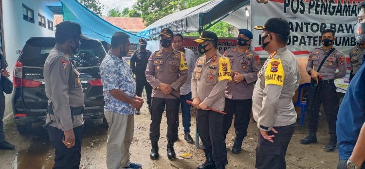 Pastikan Siap, Kapolda NTT Kunjungi Kantor Bawaslu Sumba Timur