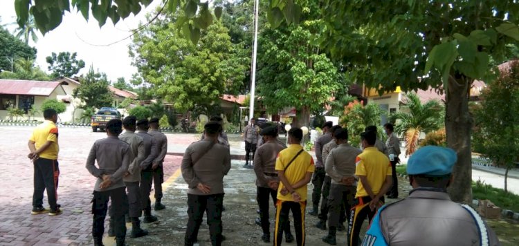 Kapolres Sumba Timur Cek Kondisi Personel Sebelum Melaksanakan BKO