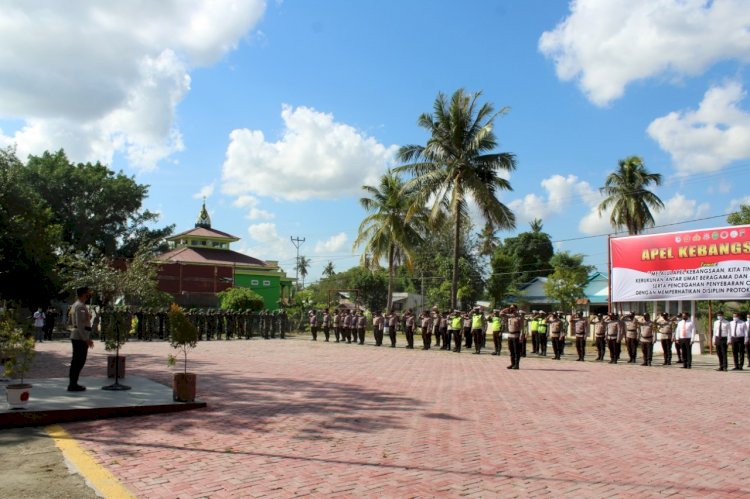 Pimpin Apel Kebangsaan, Kapolres Sumba Timur Ungkap Upaya TNI Polri dan Pemkab Dalam Penanganan Covid 19