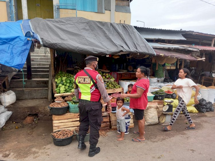 Lakukan Kegiatan Preventif, Sat Samapta himbau Masyarakat Antisipasi Penyebaran Covid-19 Dan Bahaya Banjir di Musin Penghujan