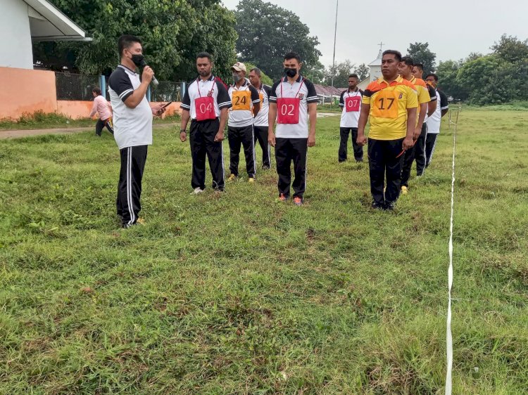 Polres Sumba Timur Laksanakan Kegiatan Kesemaptaan Jasmani Semeter 1