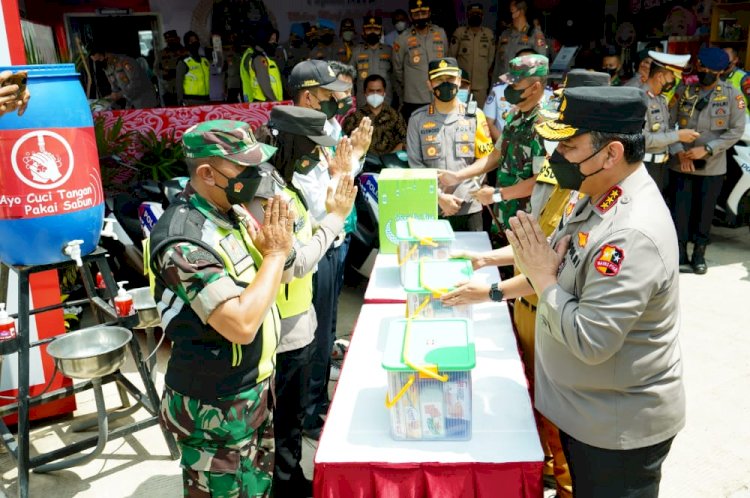 Tinjau Pos Pam, Polri Paparkan Upaya Wujudkan Mudik Aman dan Sehat