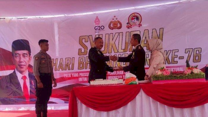 HUT Bhayangkara ke 76, AKBP Fajar minta anggota kompak dan dukung persiapan pilper 2024