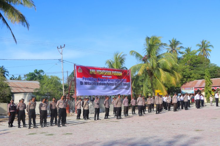 Polres Sumba Timur Gelar Apel Serpas PAM Pilkades