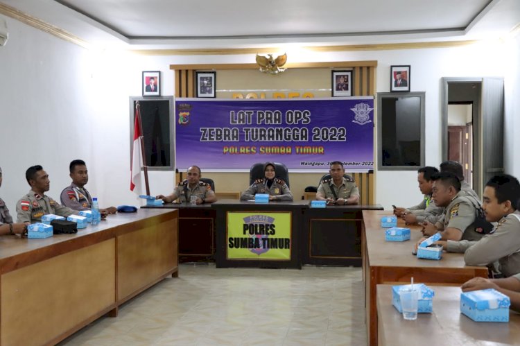 Polres Sumba Timur Lakukan Lat Pra Ops Zebra Turangga 2022