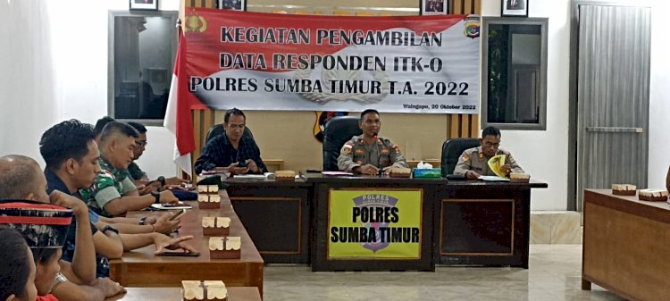 Hadirkan Responden Eksternal, Polres Sumba Timur Lakukan Penilaian ITK-O Tahun 2022