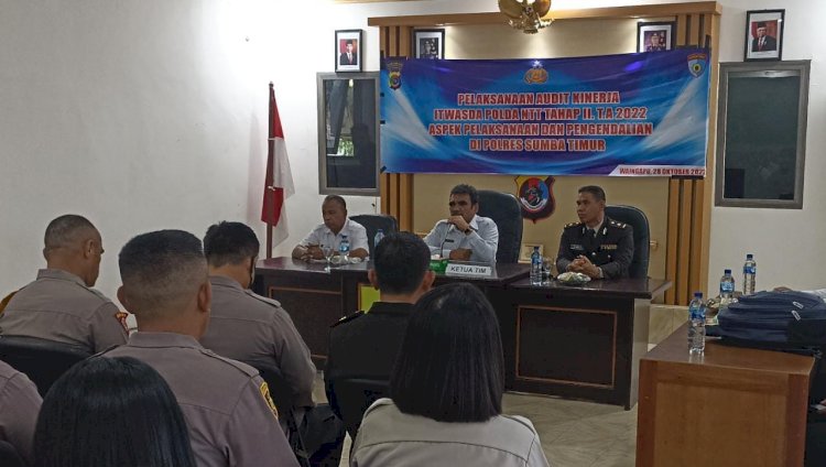 Polres Sumba Timur Terima Tim Wasrik Itwasda Polda NTT