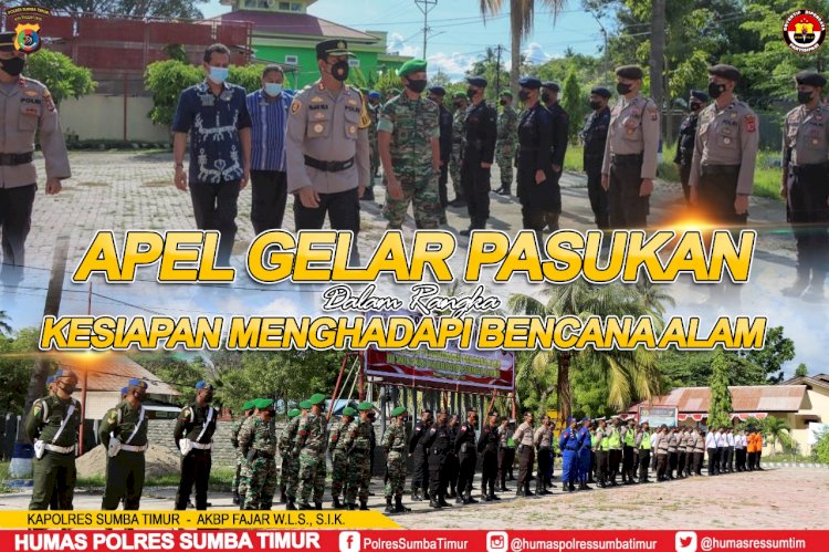 Kesiapan Hadapi Bencana Alam, Polres Sumba Timur Gelar Apel Bersama