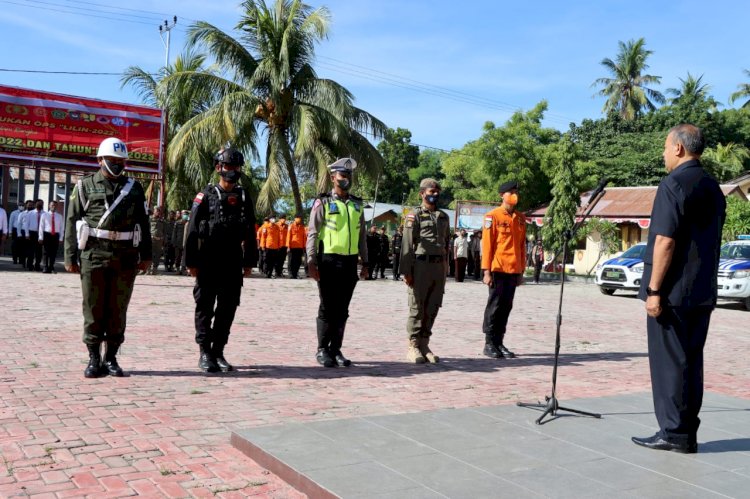 POLRES SUMBA TIMUR LAKSANAKAN APEL GELAR PASUKAN OPS LILIN TURANGGA 2022