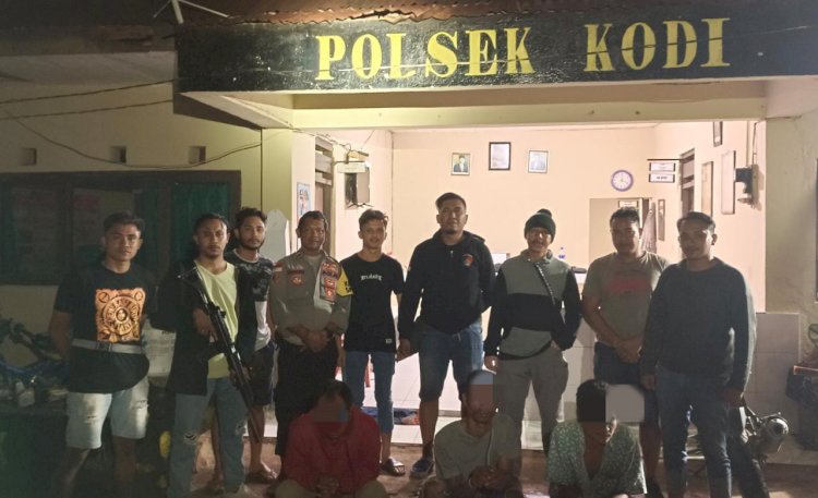 LKLW ditangakan di Kodi, Total 3 Terduga Pelaku Pencurian Diamankan Polres Sumba Timur