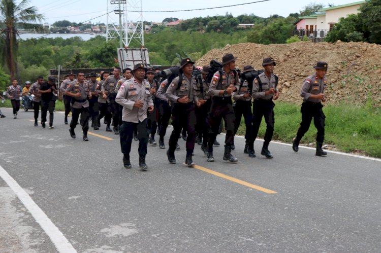 Sambut Bintara Angkatan 47, Ini Pesan Kapolres Sumba Timur.