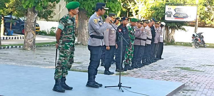 Personil TNI Polri Siap Laksanakan PAM Malam Takbiran Di Kota Waingapu