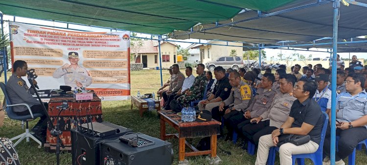 Kunker Ke Polsek Pandawai dan Kahaungu Eti, AKBP Fajar Lakukan Imbauan Dan Sosialisasi TPPO