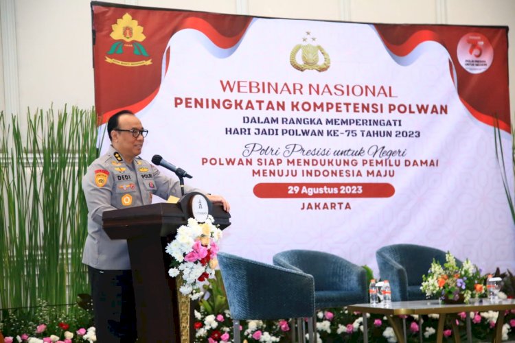 As SDM Ingatkan Pentingnya Peran Polwan Dalam Mengawal Pemilu Damai 2024